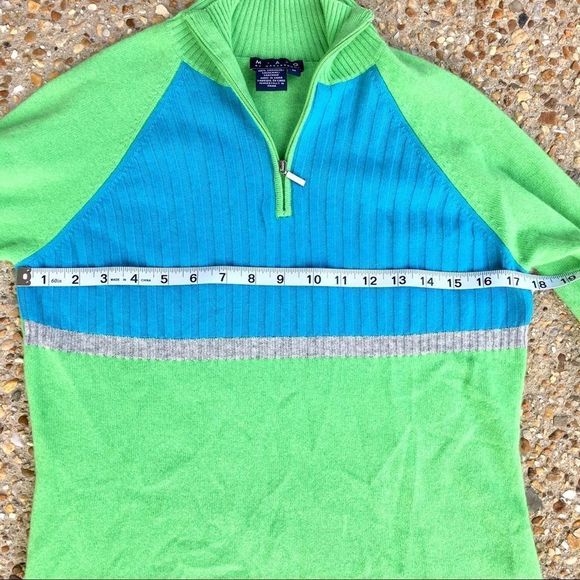 Magaschoni 100% cashmere colorblock soft Sweater M - Picture 4 of 7